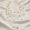 French Style Multi Layer Imitation Pearl Necklace