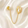 Women's Geometric Chain Tassel Earrings